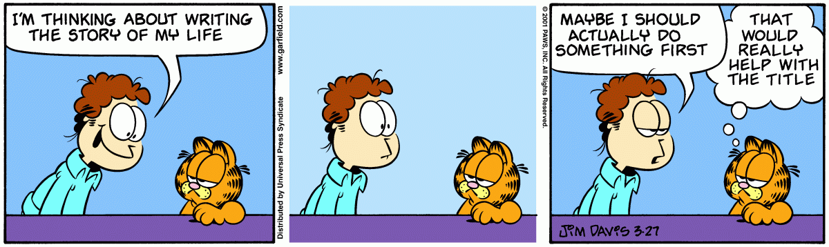Garfield, March 27, 2001