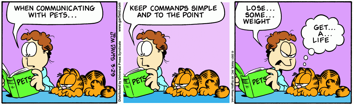 Garfield, March 29, 2001