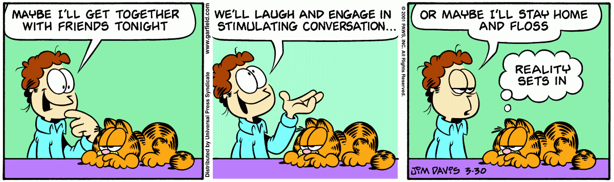 Garfield, March 30, 2001
