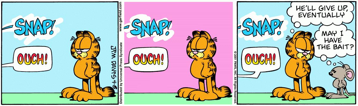 Garfield, April 6, 2001