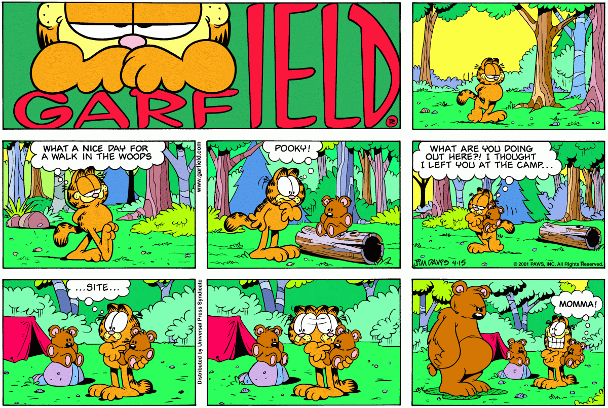 Garfield, April 15, 2001