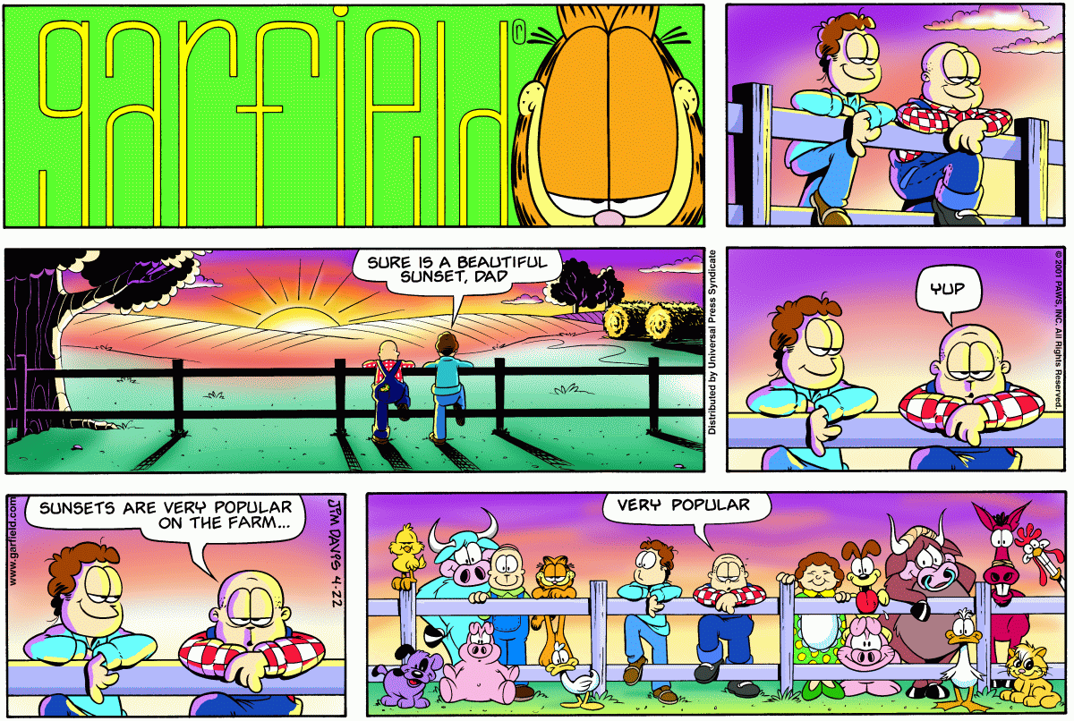 Garfield, April 22, 2001