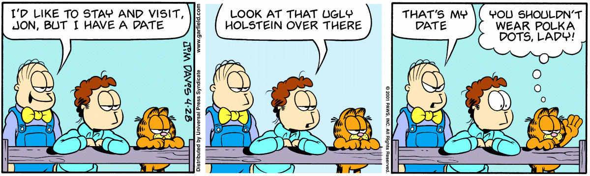 Garfield, April 28, 2001