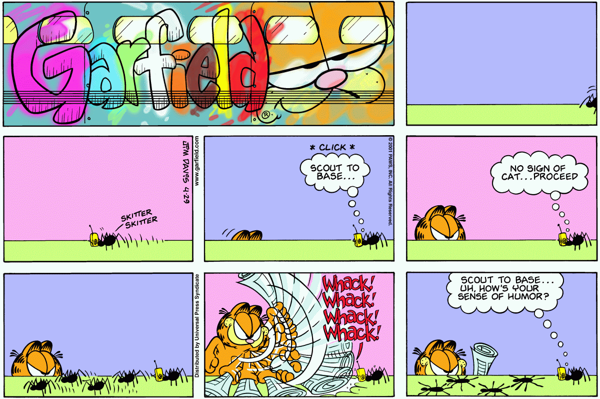 Garfield, April 29, 2001