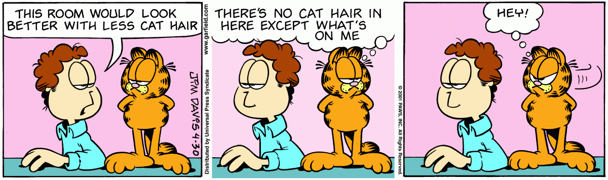 Garfield comic strip for Monday, April 30, 2001