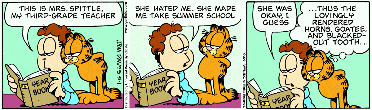 Garfield, May 1, 2001