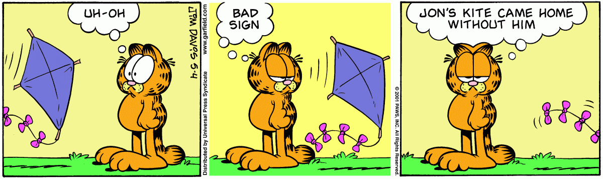 Garfield, May 4, 2001
