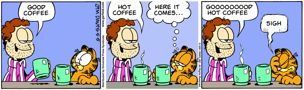 Garfield comic strip for Saturday, May 5, 2001