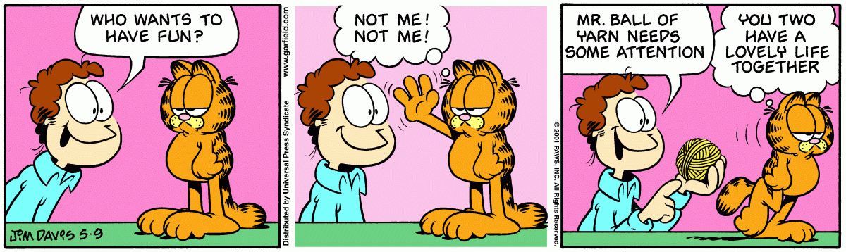Garfield, May 9, 2001