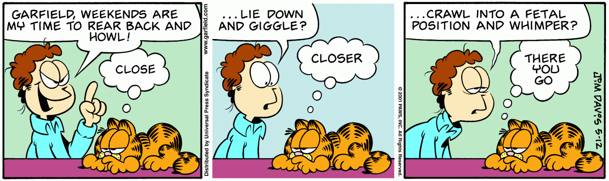 Garfield, May 12, 2001
