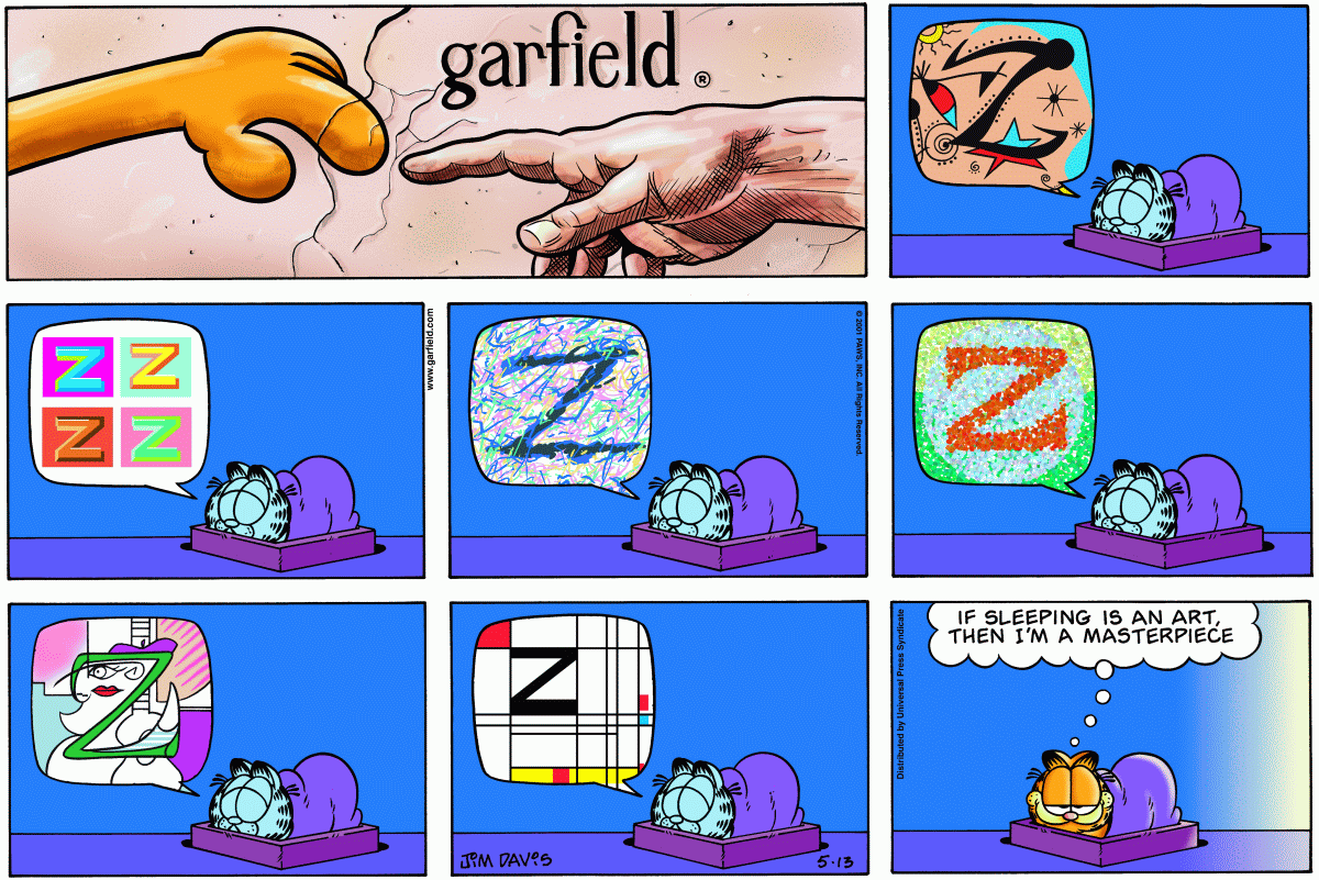 Garfield comic strip for Sunday, May 13, 2001