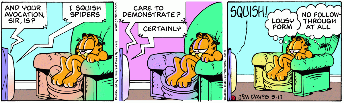 Garfield, May 17, 2001