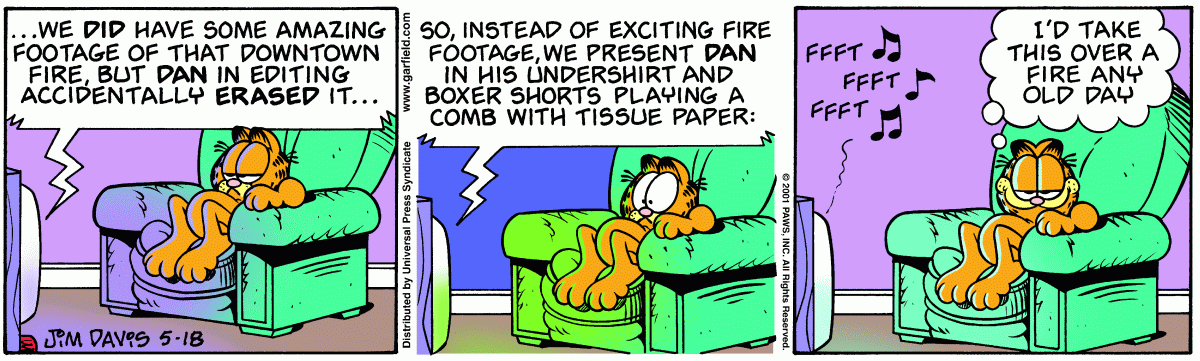 Garfield, May 18, 2001
