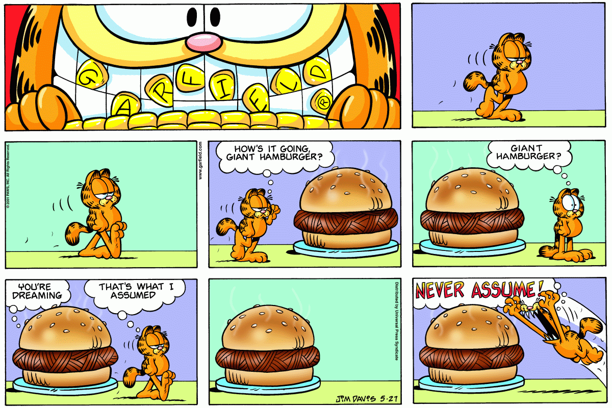 Garfield comic strip for Sunday, May 27, 2001