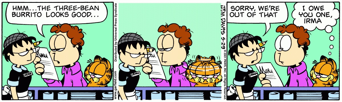 Garfield, May 29, 2001