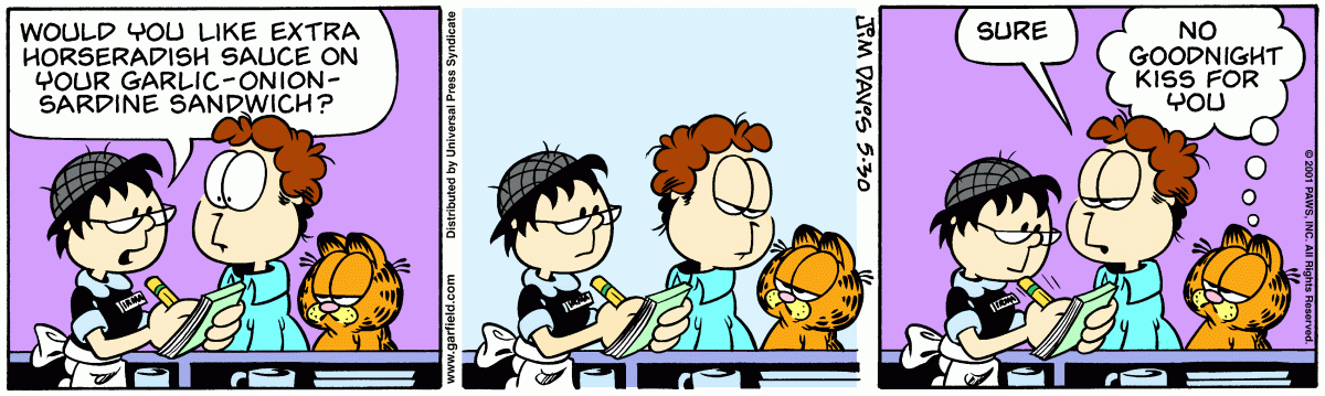 Garfield, May 30, 2001