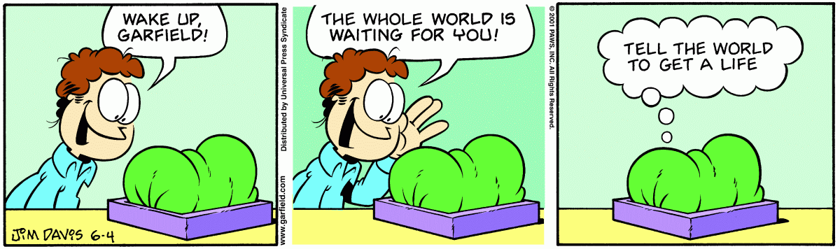Garfield, June 4, 2001