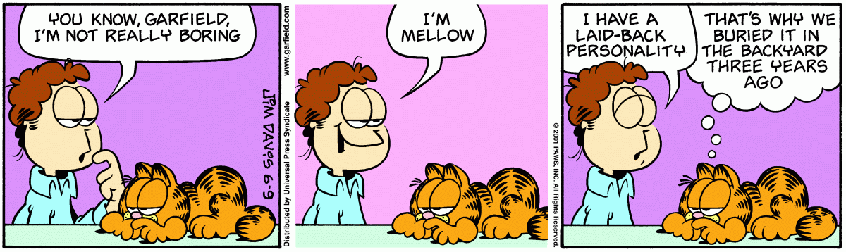 Garfield, June 9, 2001