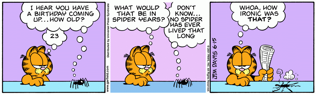 Garfield, June 15, 2001