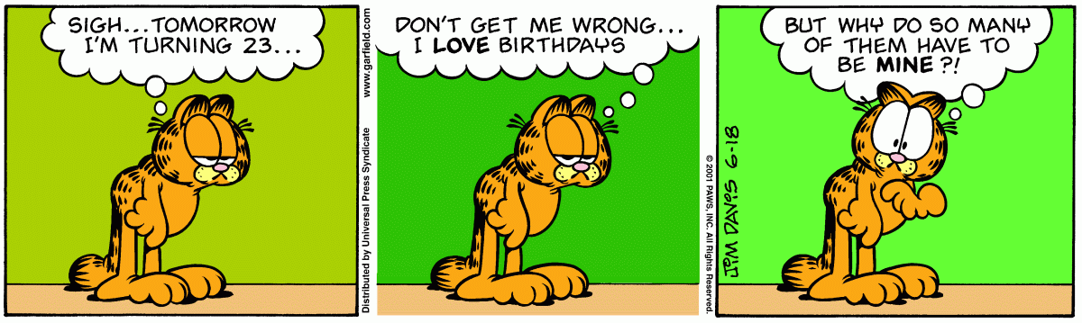 Garfield, June 18, 2001
