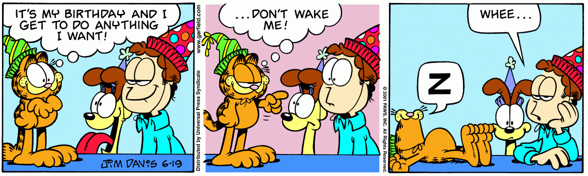 Garfield, June 19, 2001