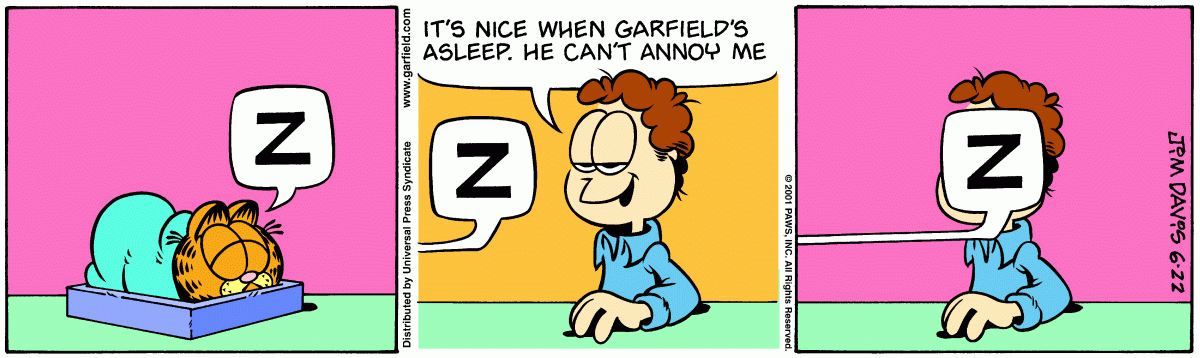Garfield, June 22, 2001
