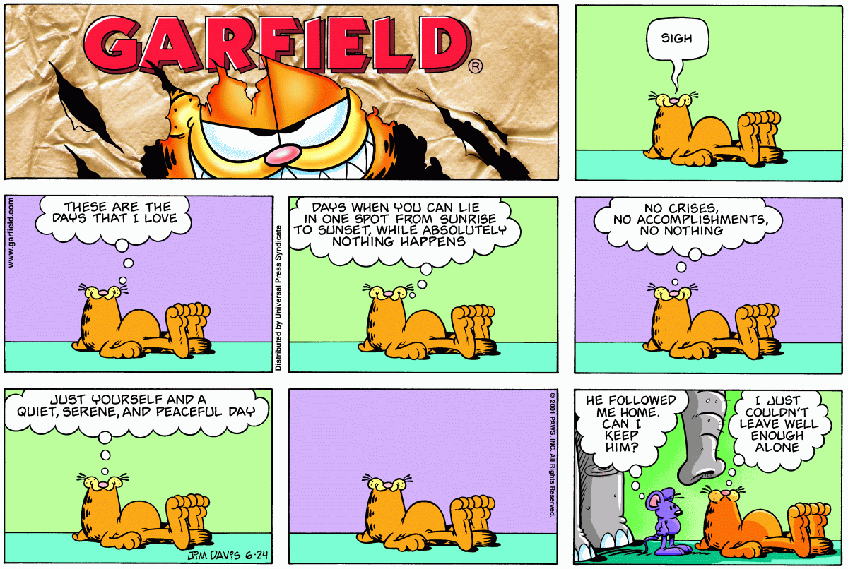 Garfield, June 24, 2001