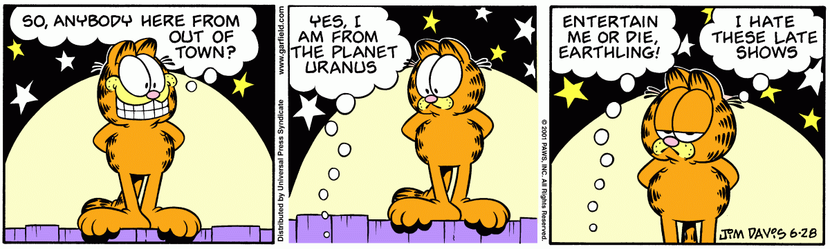 Garfield, June 28, 2001