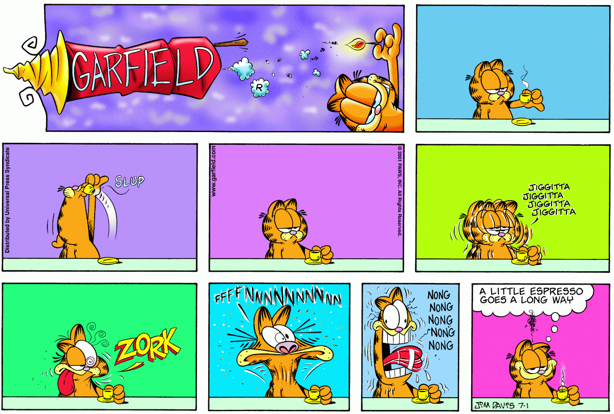 Garfield, July 1, 2001