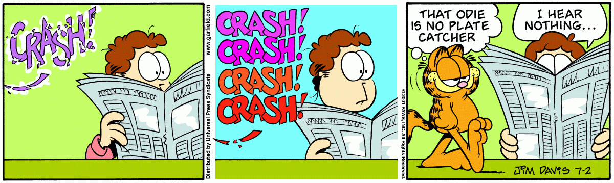Garfield, July 2, 2001