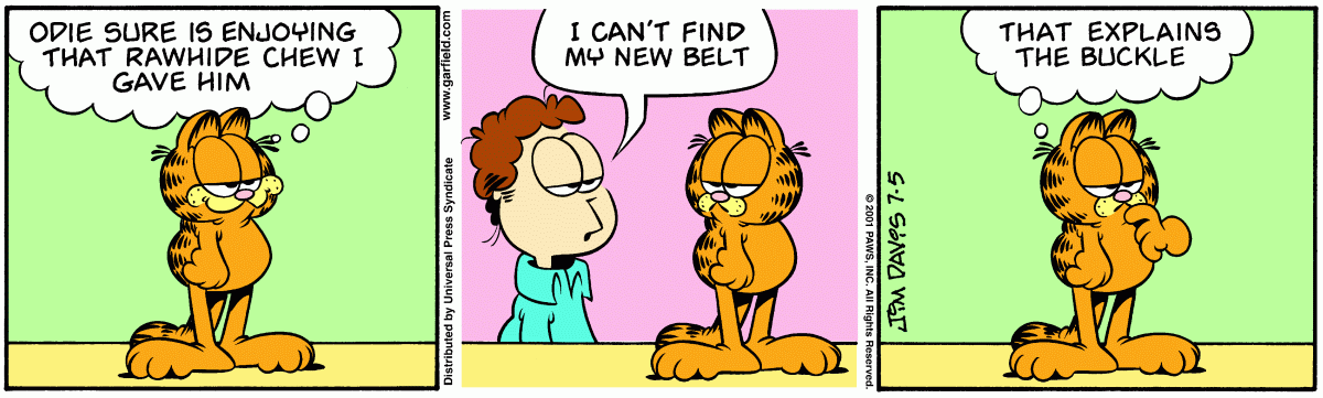 Garfield, July 5, 2001