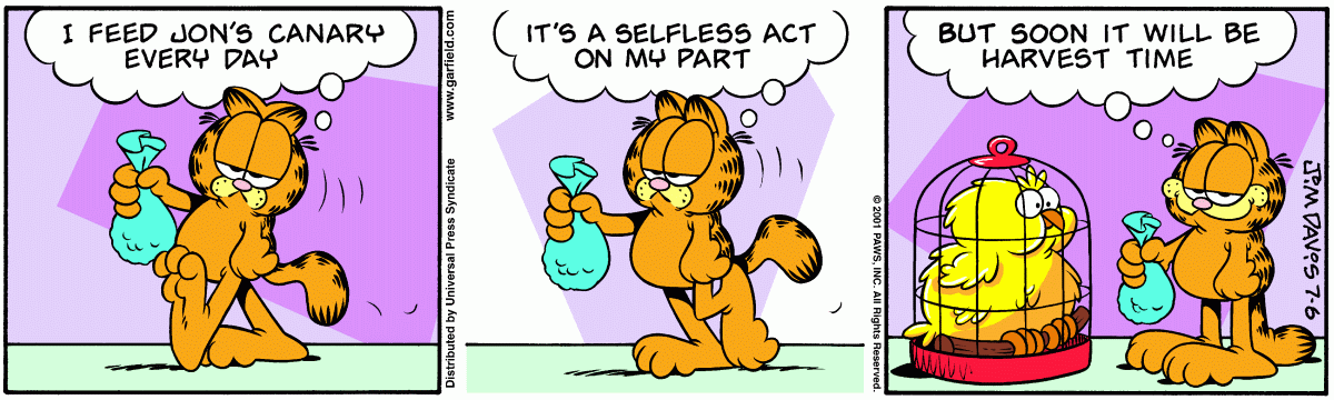 Garfield, July 6, 2001