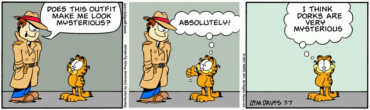 Garfield, July 7, 2001