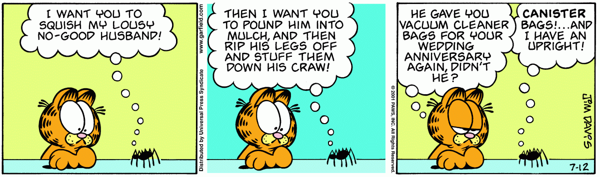 Garfield, July 12, 2001