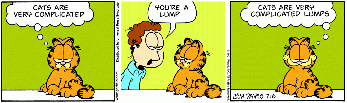 Garfield, July 16, 2001