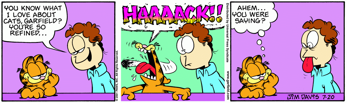 Garfield, July 20, 2001