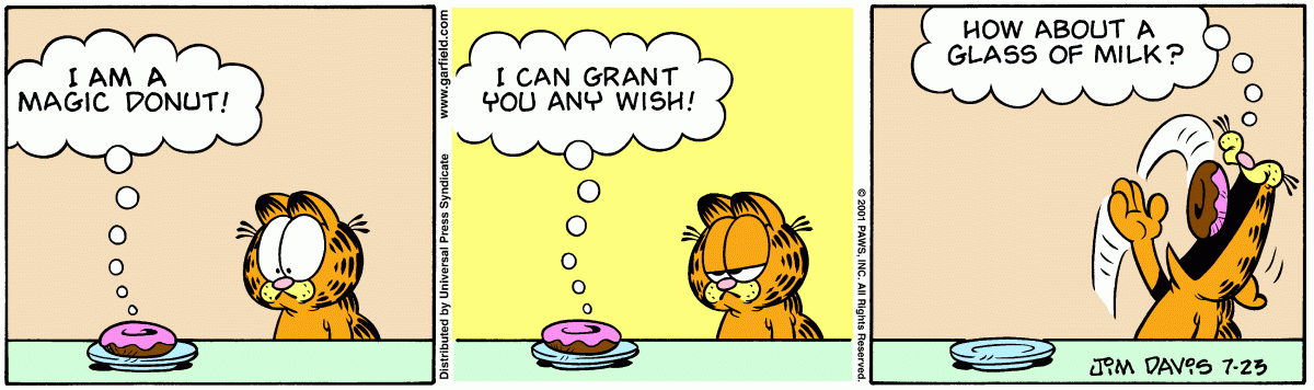 Garfield, July 23, 2001