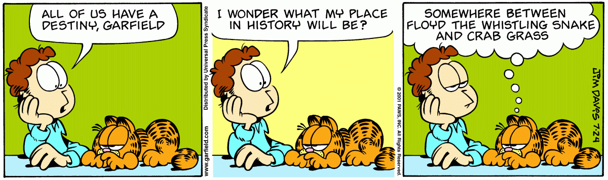 Garfield, July 24, 2001