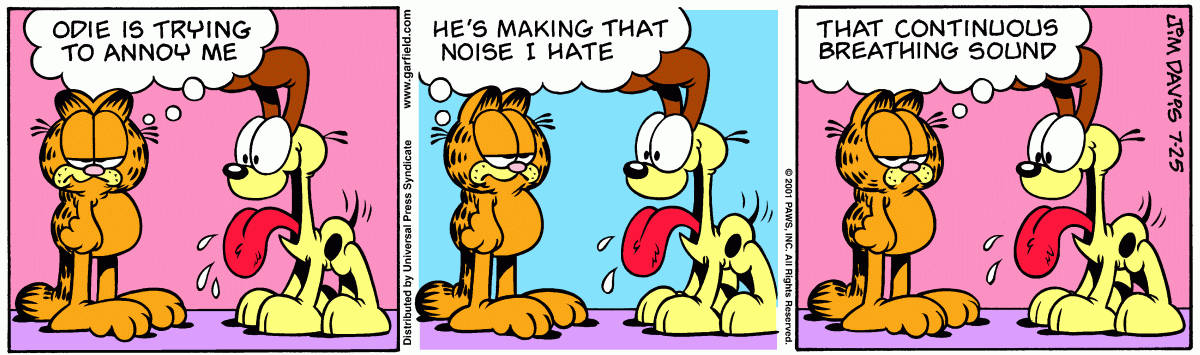 Garfield, July 25, 2001