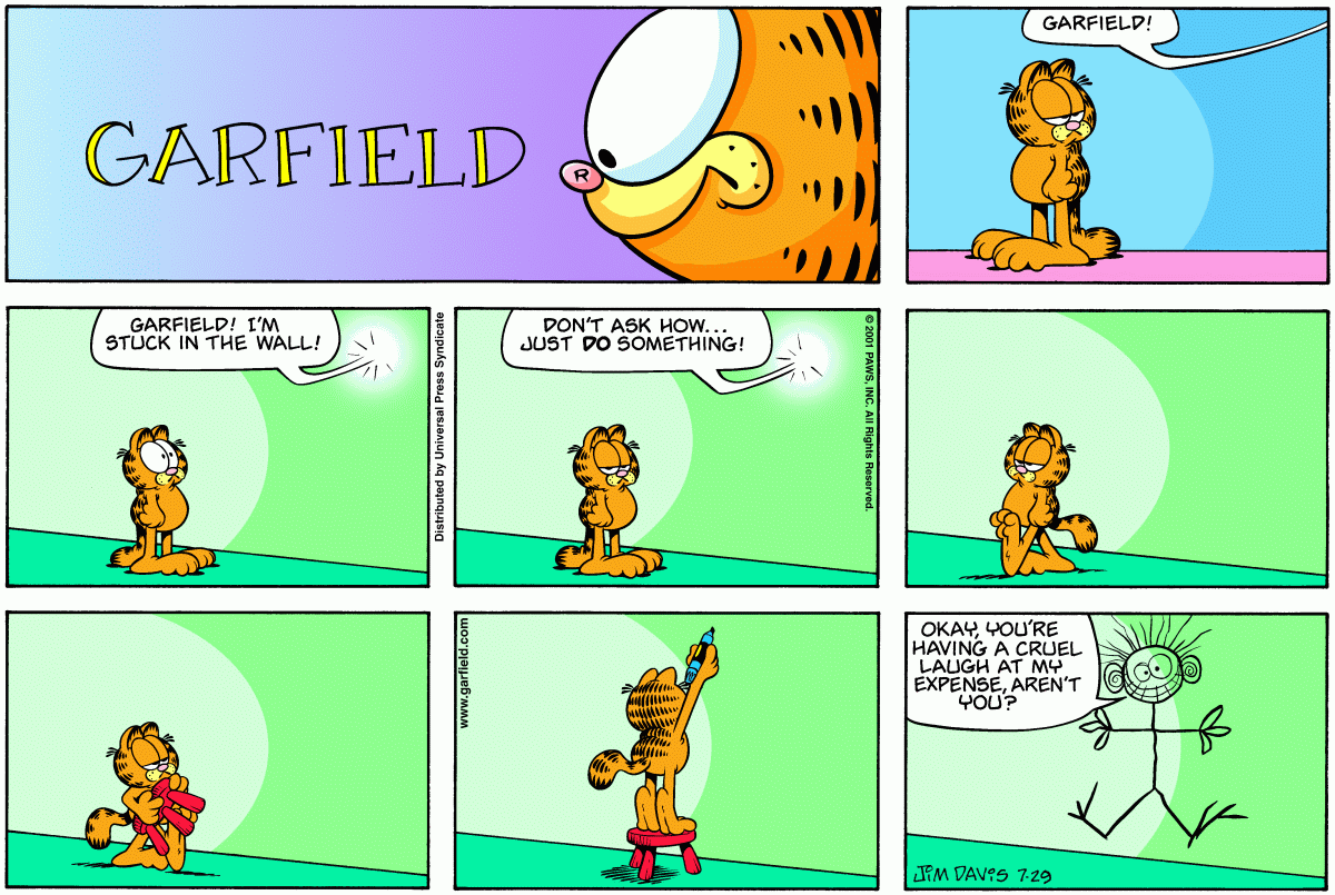 Garfield, July 29, 2001