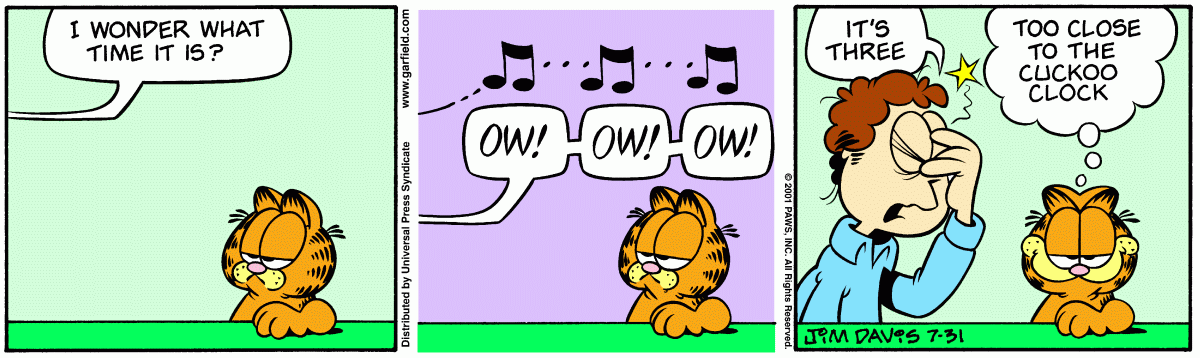 Garfield, July 31, 2001