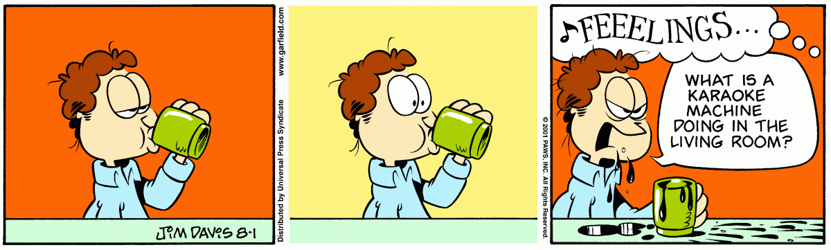 Garfield, August 1, 2001