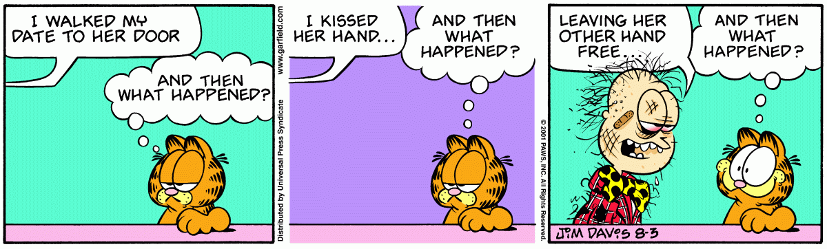 Garfield, August 3, 2001