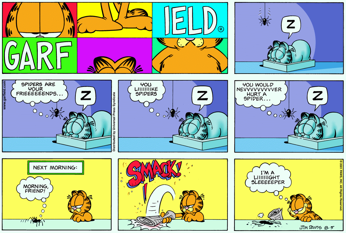 Garfield, August 5, 2001