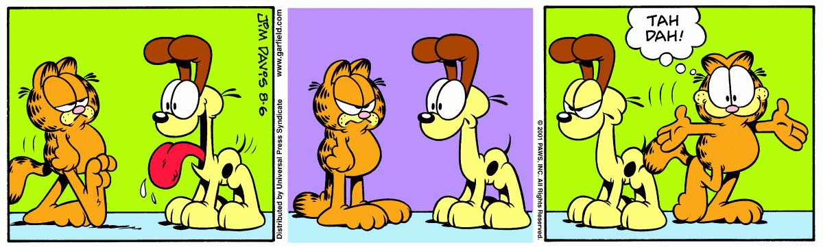Garfield, August 6, 2001