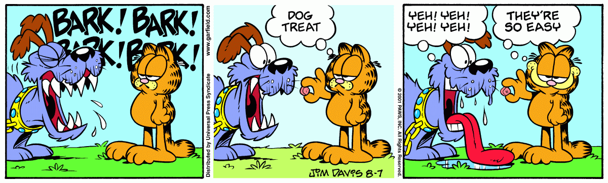 Garfield, August 7, 2001