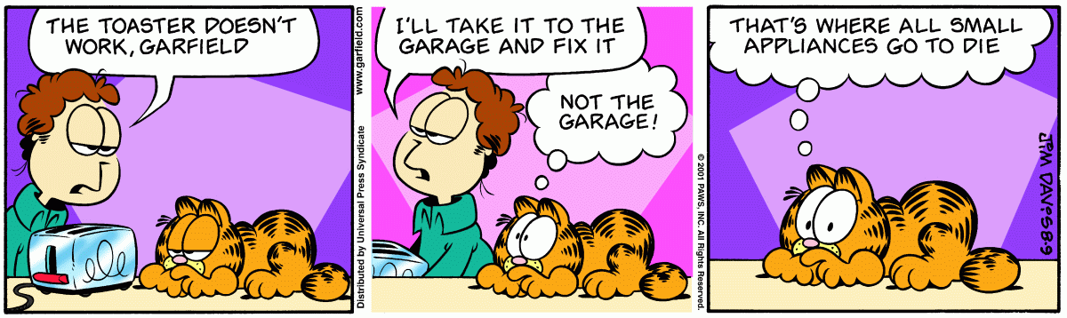 Garfield, August 9, 2001
