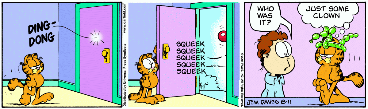 Garfield, August 11, 2001