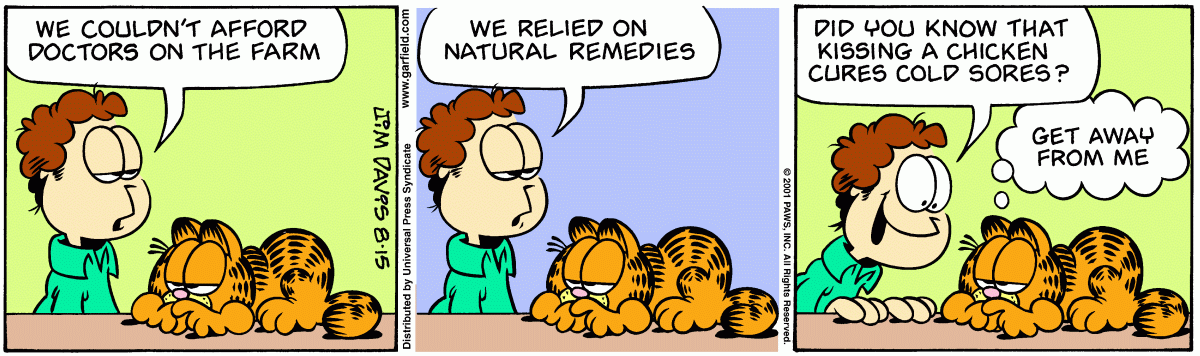 Garfield, August 15, 2001