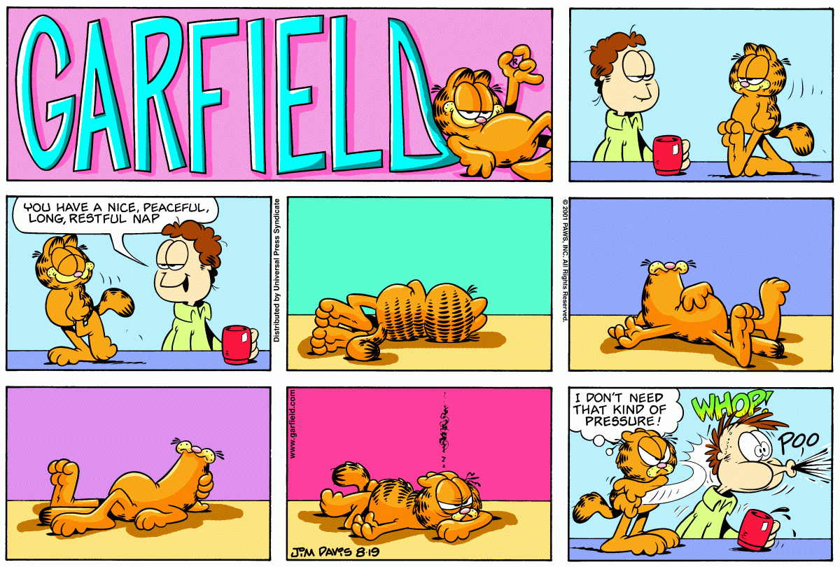 Garfield, August 19, 2001